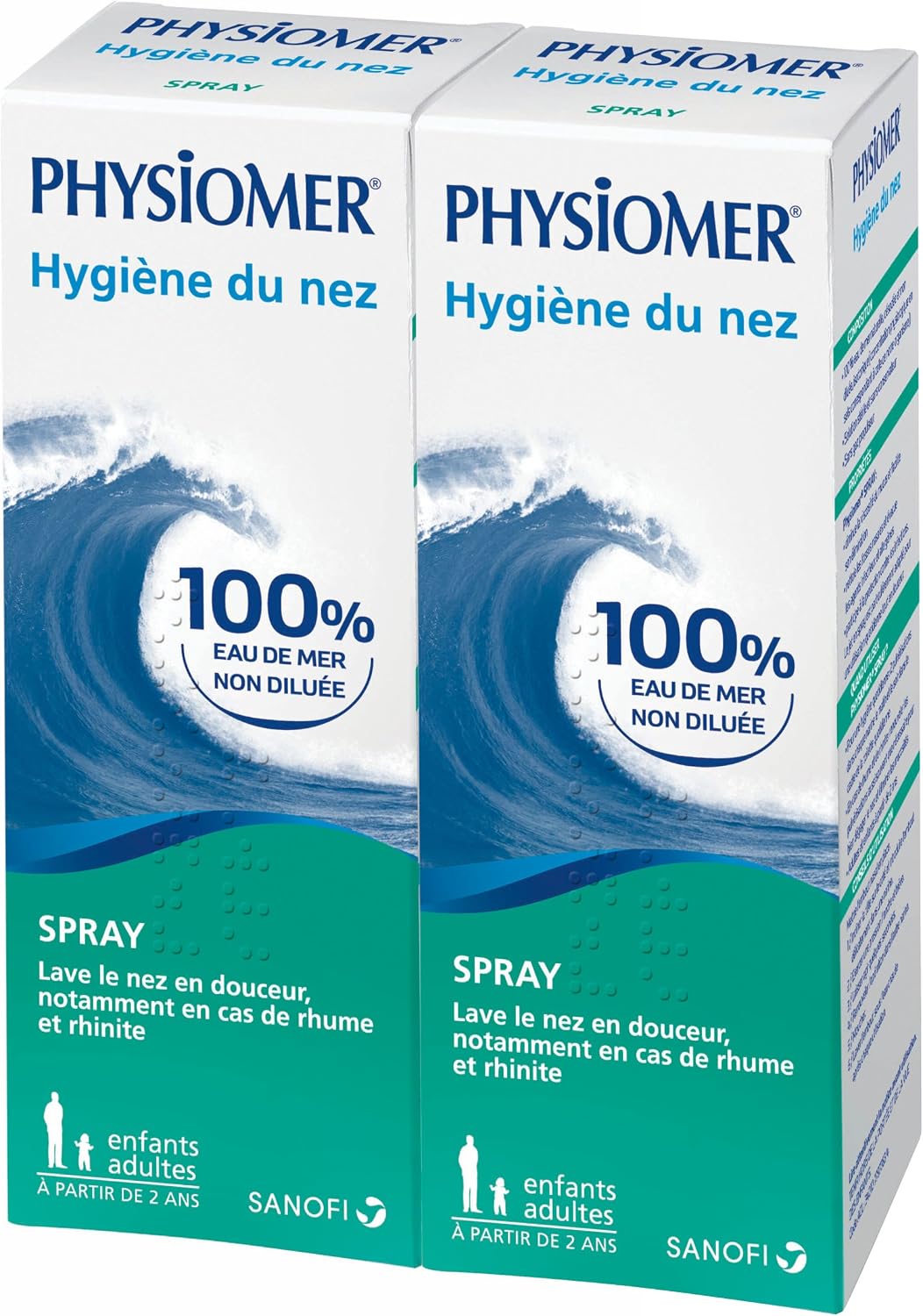 Physiomer Nasal Hygiene Spray 2 x 135ml, 135 ml (Pack of 2)