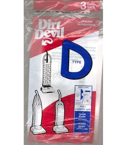 6 Replacement Vacuum Bags For Dirt Devil Featherlite Bagged Upright - Compatible With M085570, Type U Models (2 Packs Of 3) - View #3