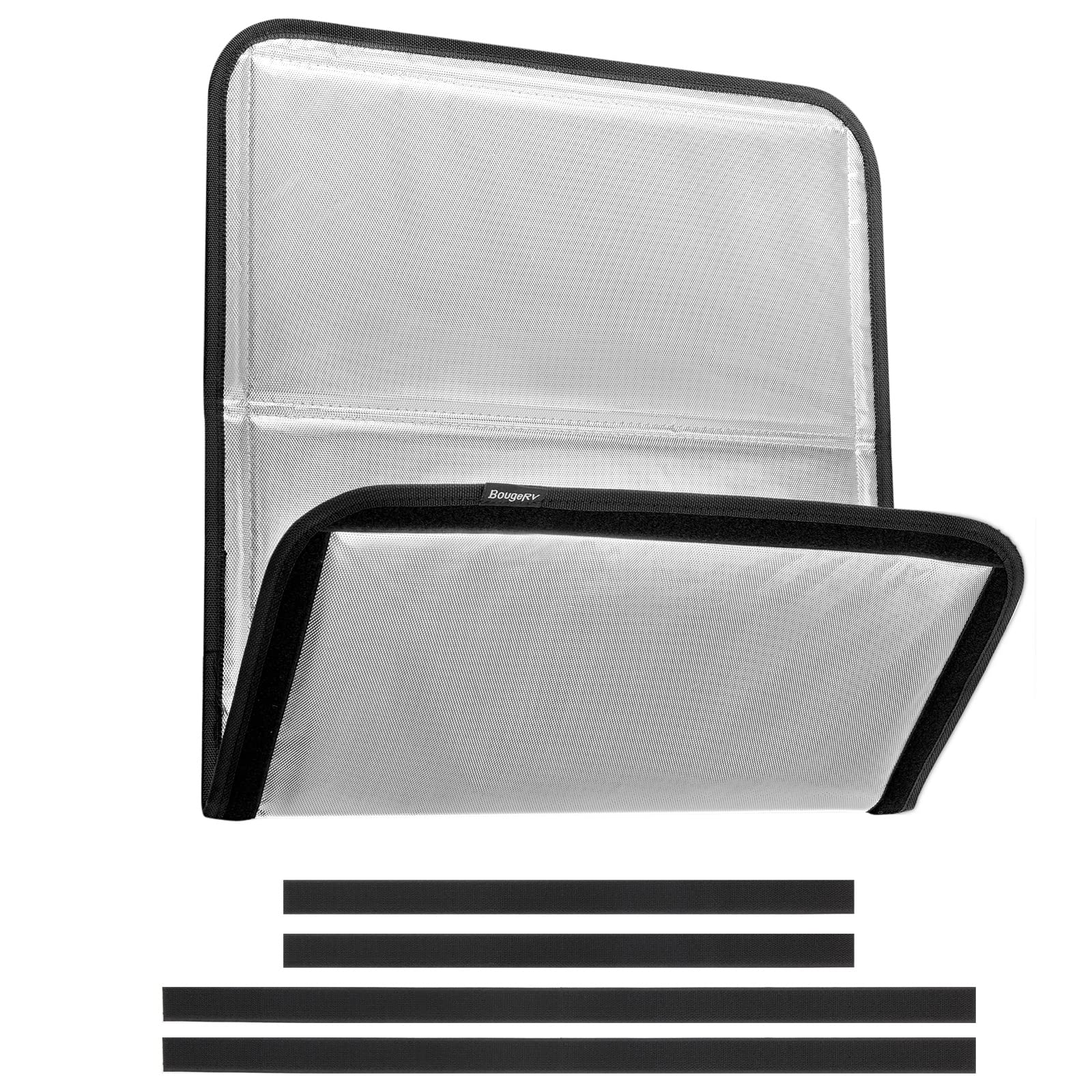 Photo 1 of BougeRV RV Skylight Vent Cover, Foldable Both-Sided Aluminum Film RV Dome Insulation 25''×16'', Fits 14" x 22" RV Skylight Opening, Trailer Blackout Sunshade with Magnetic RV Accessories RV Parts