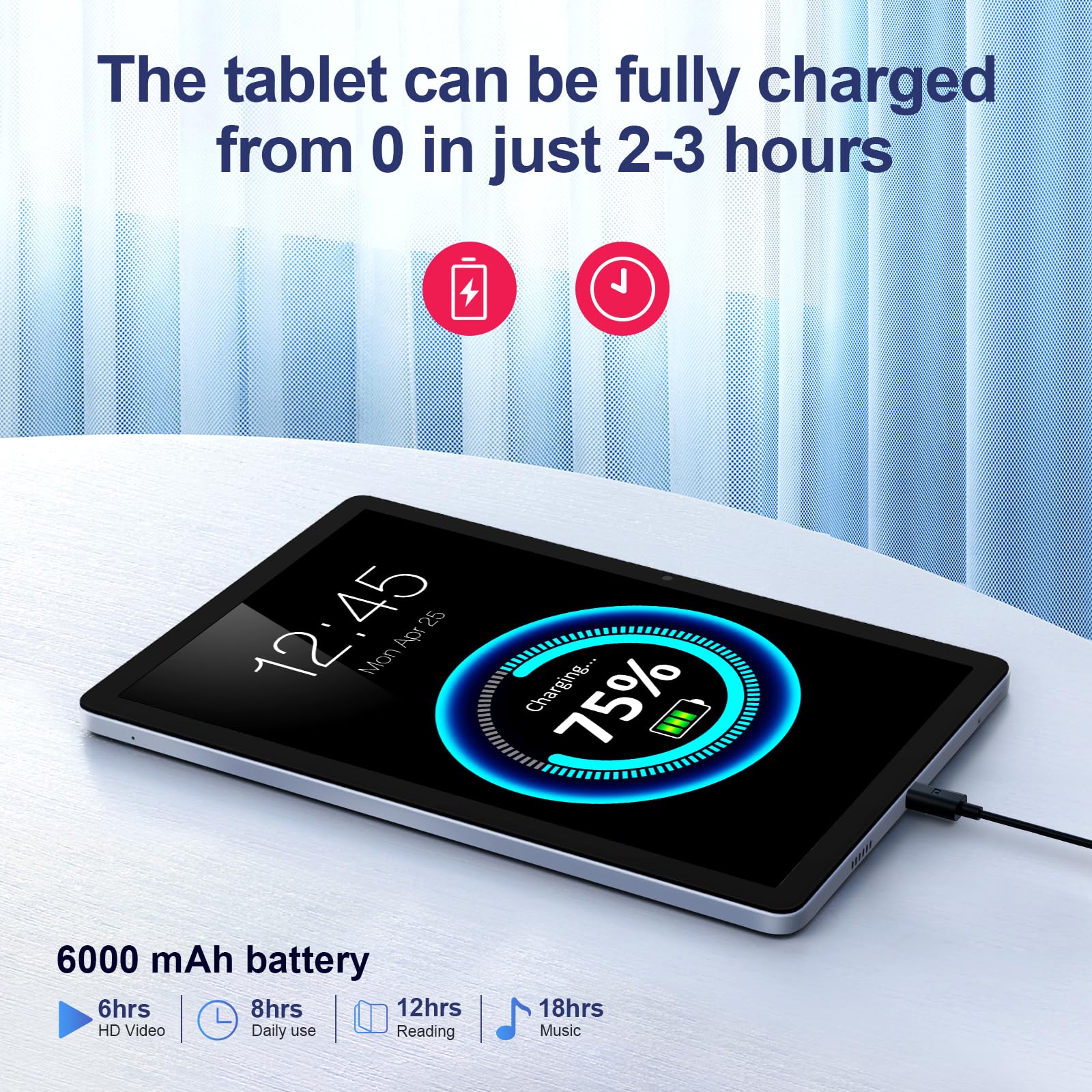 Mua 10.1 inch Android 12 Tablet, Octa-Core CPU, 12(6+6) GB RAM+128GB ...