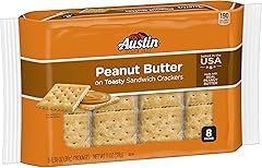 Austin Peanut Butter On Toasty Sandwich Crackers, Lunch Snacks, 11oz Tray (8 Packs)