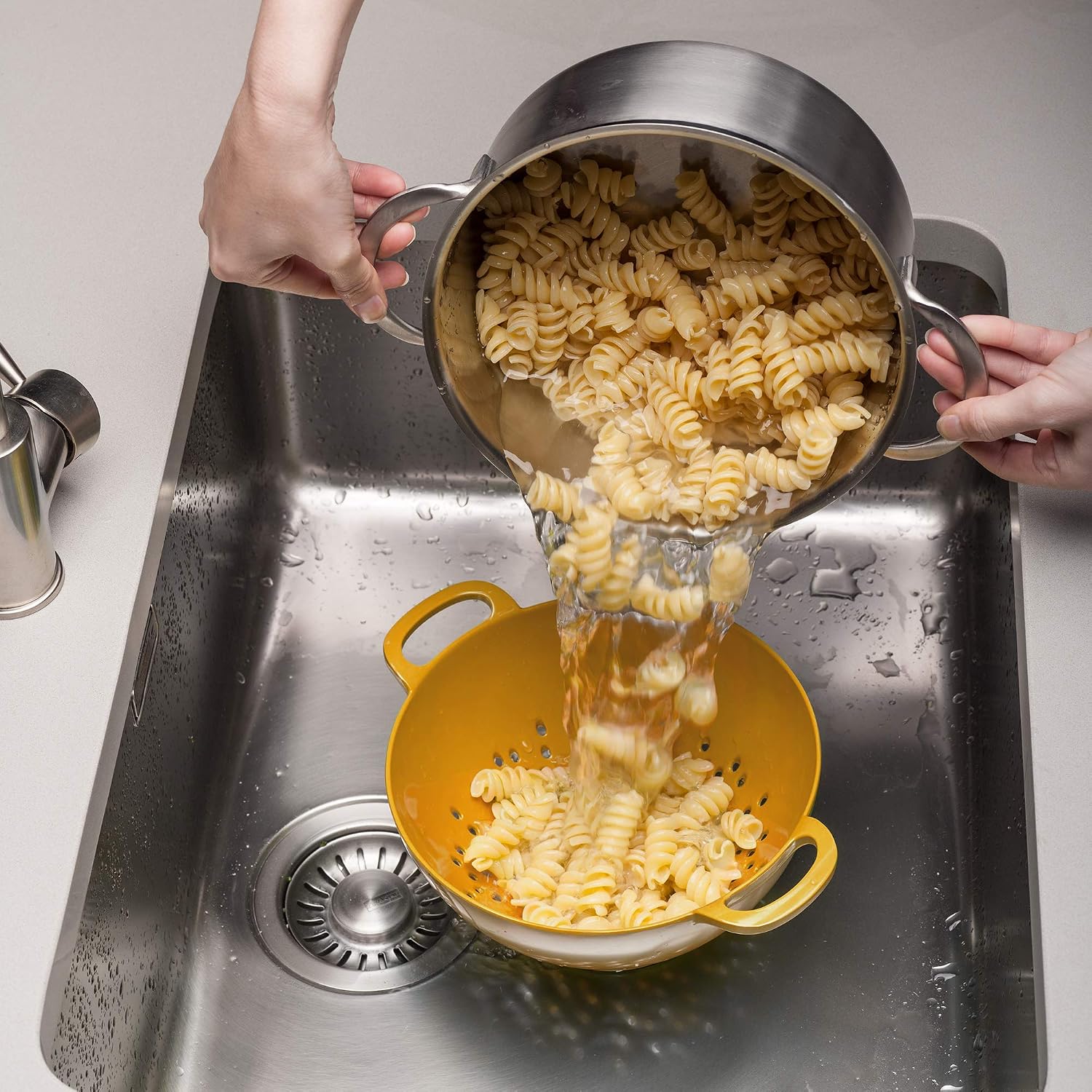Zeal G210M Melamine Colander/Strainer (20cm) -Mustard - Image 5
