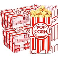 Homrelaxy 144Pcs Paper Popcorn Bags, 1 oz Popcorn Bags Individual Servings, Bulk Pop Corn Sleeves for Pop Corn Machine, Movie