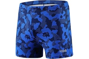 KGKE Mens-Swim-Jammers Athletic-Swimwear Quick-Dry-Shorts Durable-Team-Swimsuits - Drawstring Competition Swimming UPF50+