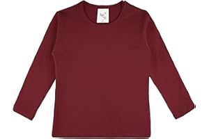 Lilax Baby Girls' Basic Long Sleeve Round Neck T-Shirt