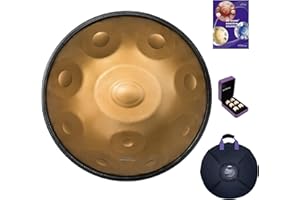 AS TEMAN Handpan 10 Notes 440Hz D Minor Scale Handpan drum 22inches with gift set