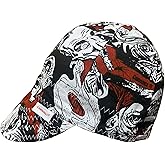 Comeaux Caps Vintage Monsters Print Reversible Welding Cap | 100% Cotton, Durable Work Hat for Men & Women