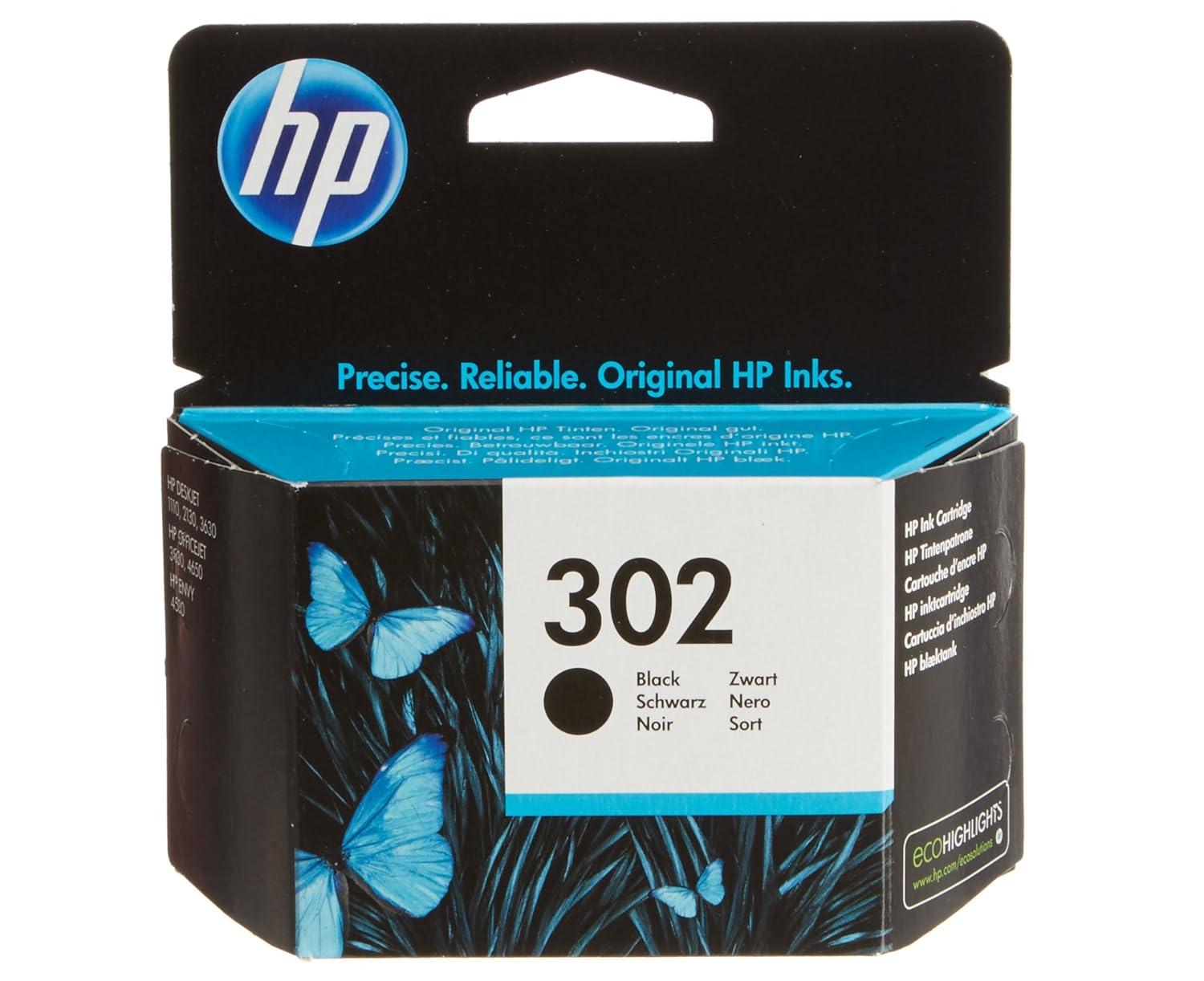 HP Black Original Ink Cartridge Cartucho de tinta para impresoras Negro Estándar