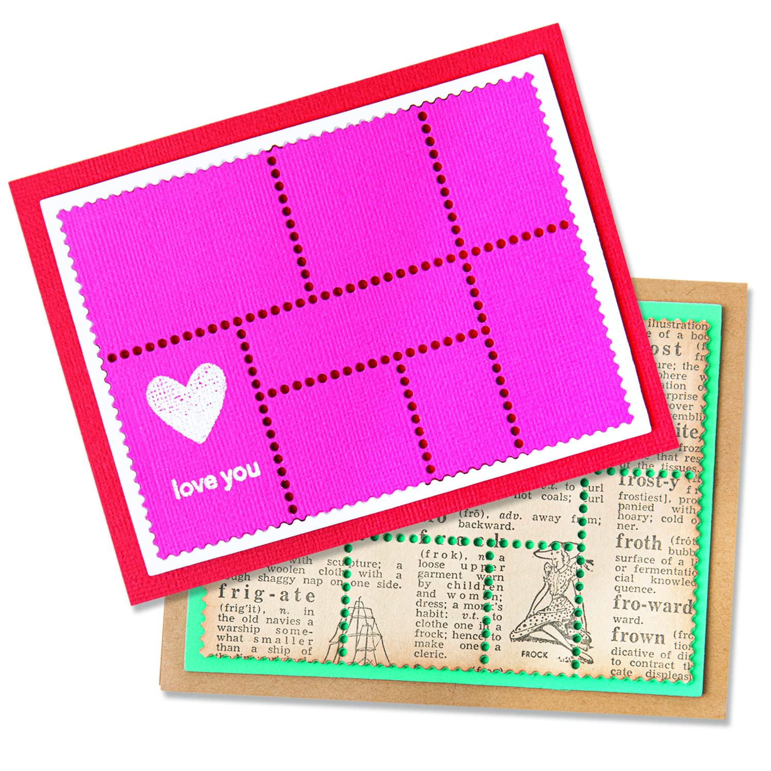 Sizzix ScoreBoards XL Die Box Book by Eileen Hull, 665873, Multicolor, One Size