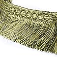 BEL AVENIR Lace Chainette Fringe Trim - Polyester Tassel Trim 6.8 Yards X 2 Inches, Hand Knitted For DIY Home Decor - View #12