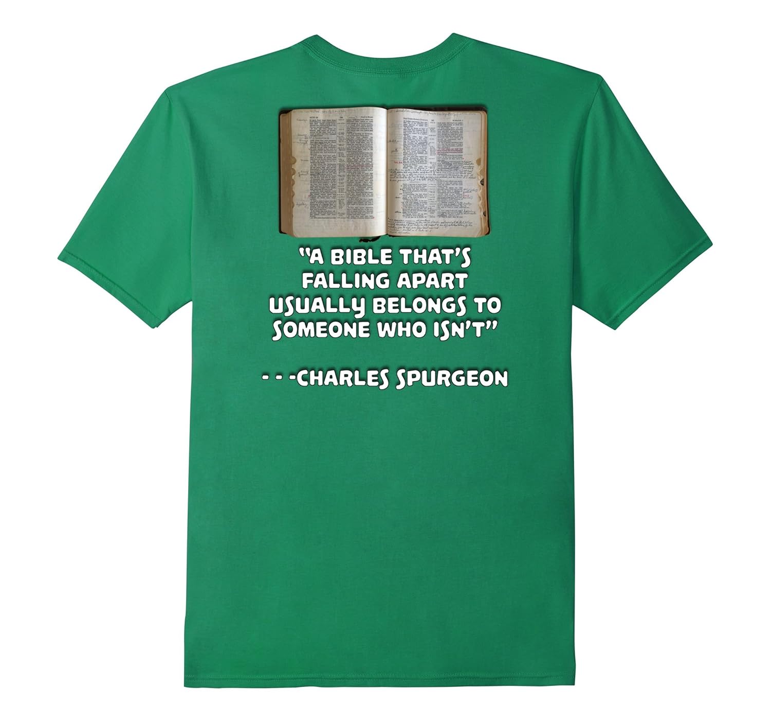 A Bible That’s Falling Apart Charles Spurgeon Quote TshirtArt