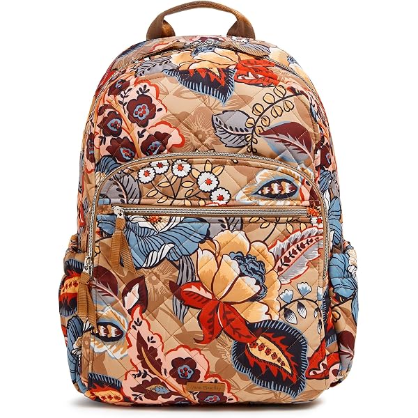 Vera‎ Bradley Quilted Essential Compact Backpack 18 Inches Evening Tropical Vera Bradley Quilted Essential Large Backpack Tropical  main image 4