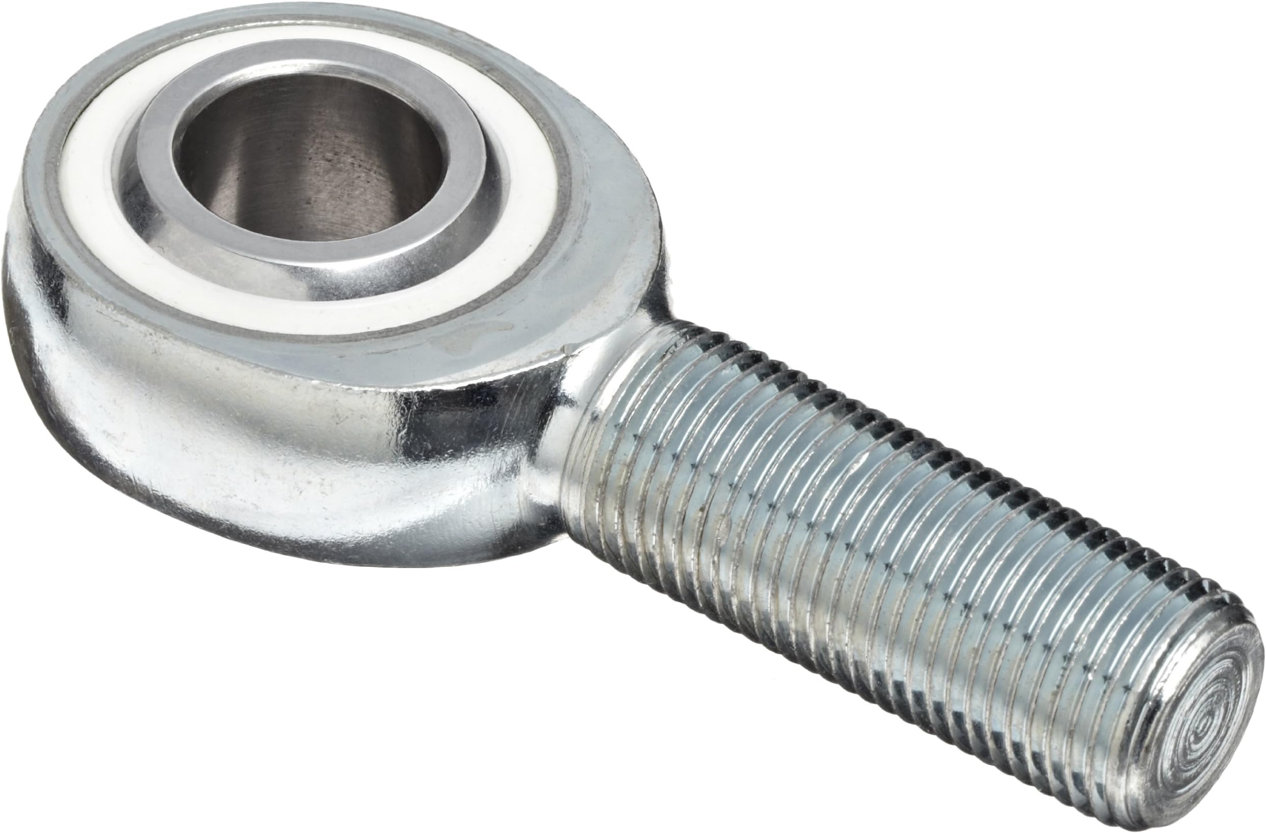 Sealmaster CTMD 5 Rod End Bearing, Three Piece, Commercial, Self-Lubricating, Male Shank, Right Hand Thread, 5/16"-24 Shank Thread Size, 5/16" Bore, ±7 degrees Misalignment Angle, 7/16" Length Through Bore, 7/8" Overall Head Width, 1.219" Thread Length, 1570.0lbf Static Load Capacity