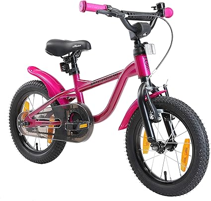 lowenrad kinderfahrrad fur jungen und madchen ab 3 4 jahre 14 zoll kinderrad mit bremse fahrrad fur kinder berry amazon de sport freizeit