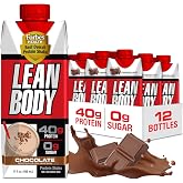 Labrada Lean Body Ready-to-Drink Chocolate Protein Shake, 40g Protein, Whey Blend, 0 Sugar, Gluten Free, 22 Vitamins &amp; Minerals, LABRADA, 17 Fl Oz (Pack of 12)