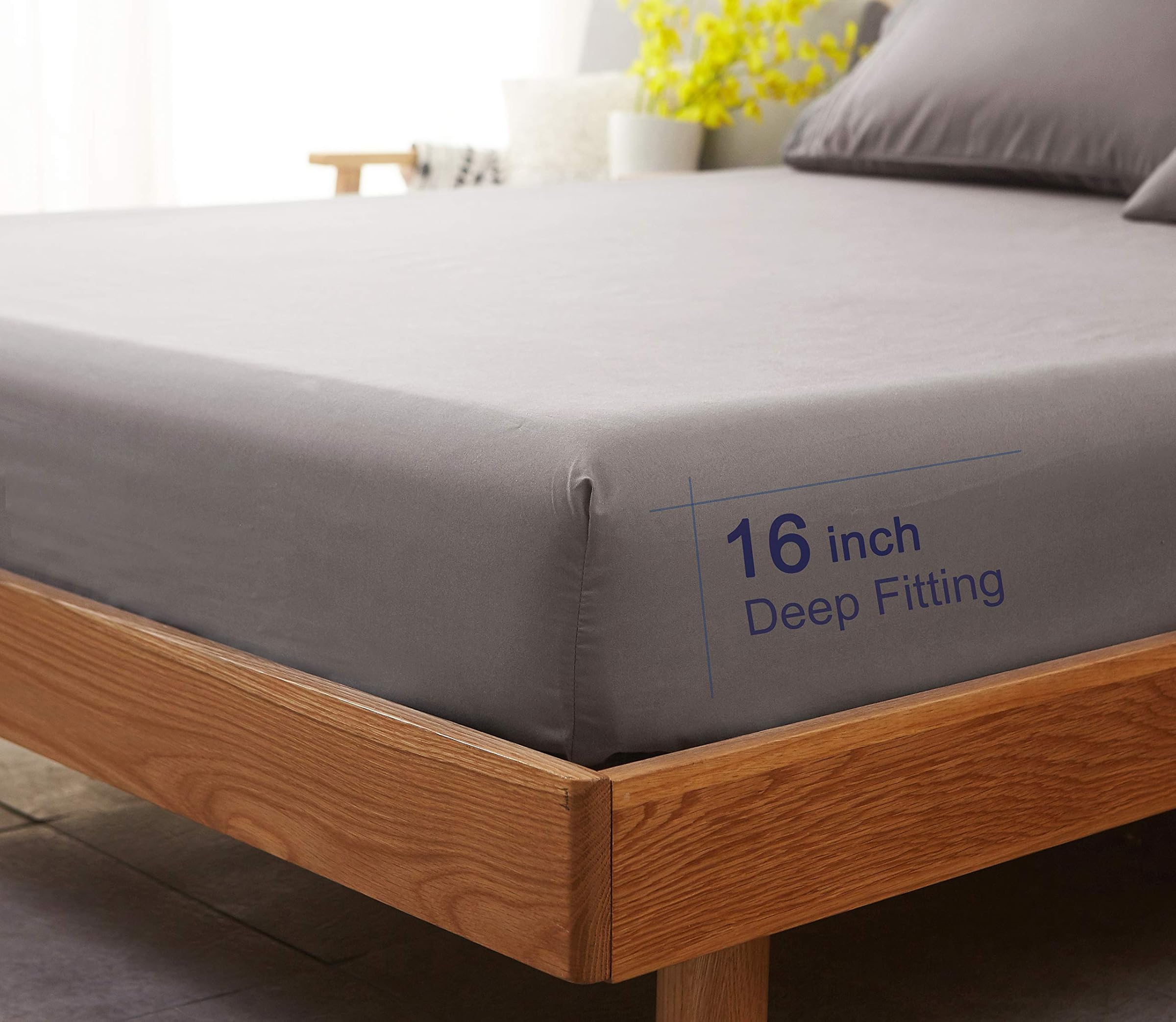 Sonoro Kate Bed Sheet Set su-pa-sohutomaikurofaiba- 1800 Thread Count Luxury Egyptian Sheet Deep Pocket Wrinkle Free Allergy Prevention – 4 Pieces Twin/Twin X-Large/Full/Queen/King/Cal King Size
