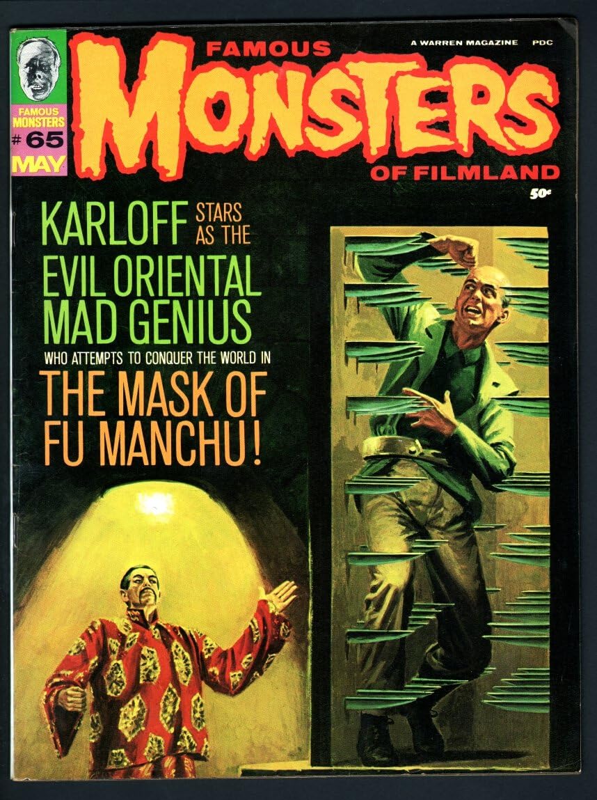 Famous Monsters Of Filmland 65 Mask Of Fumanchu Cv Horror Movie Magazine W Vg At Amazon S Entertainment Collectibles Store