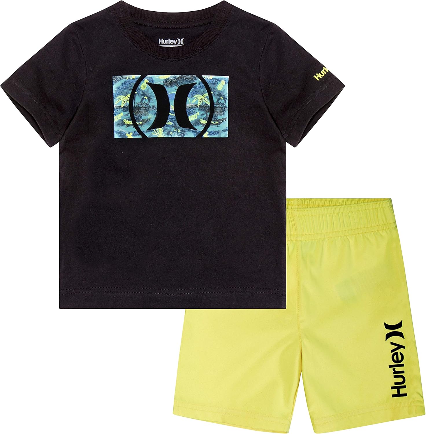 Hurley boys Swim Suit 2piece Outfit Set Clothing