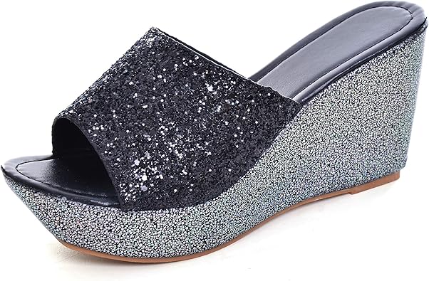 bling slip on sandals