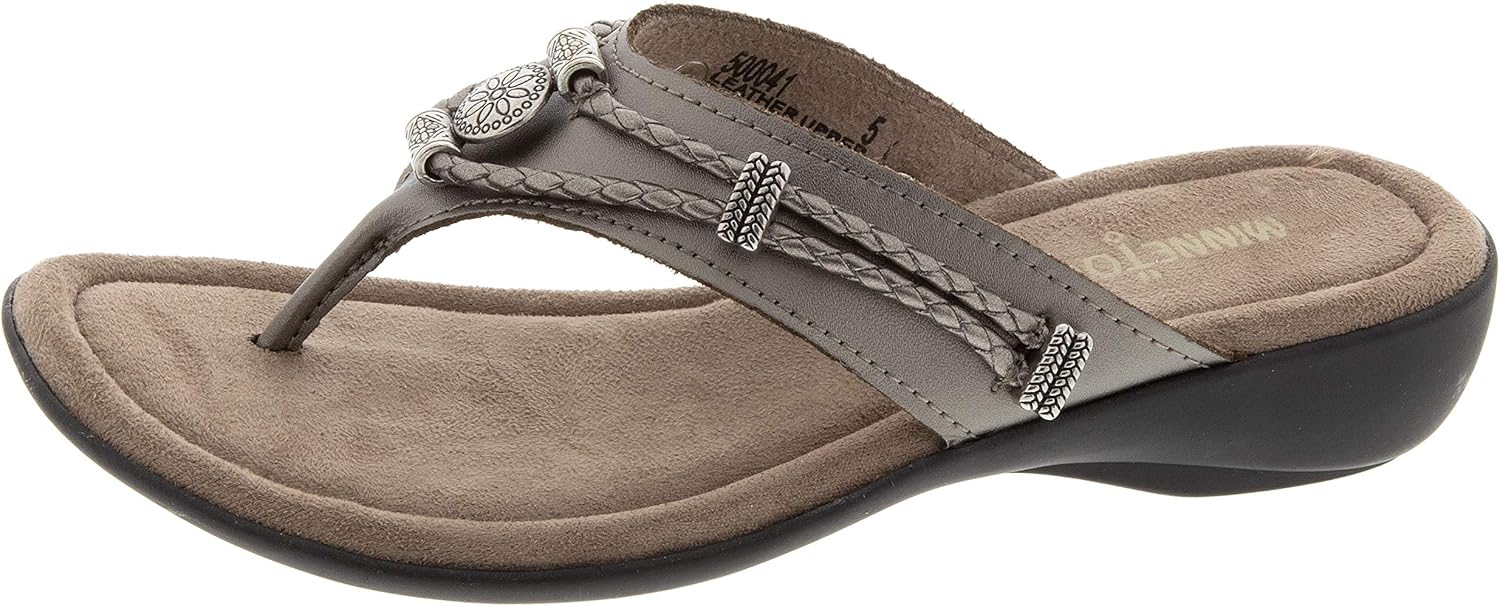 minnetonka women's silverthorne thong sandal