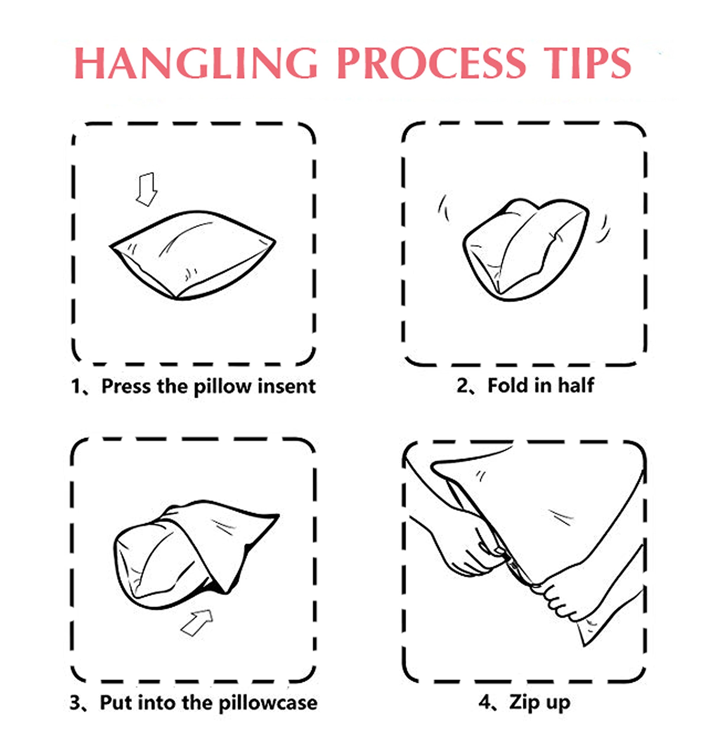 DOROIM Pillow Case Shiny Sparkling Reversible Sequins Magic Mermaid Invisible Zipper Case 16\