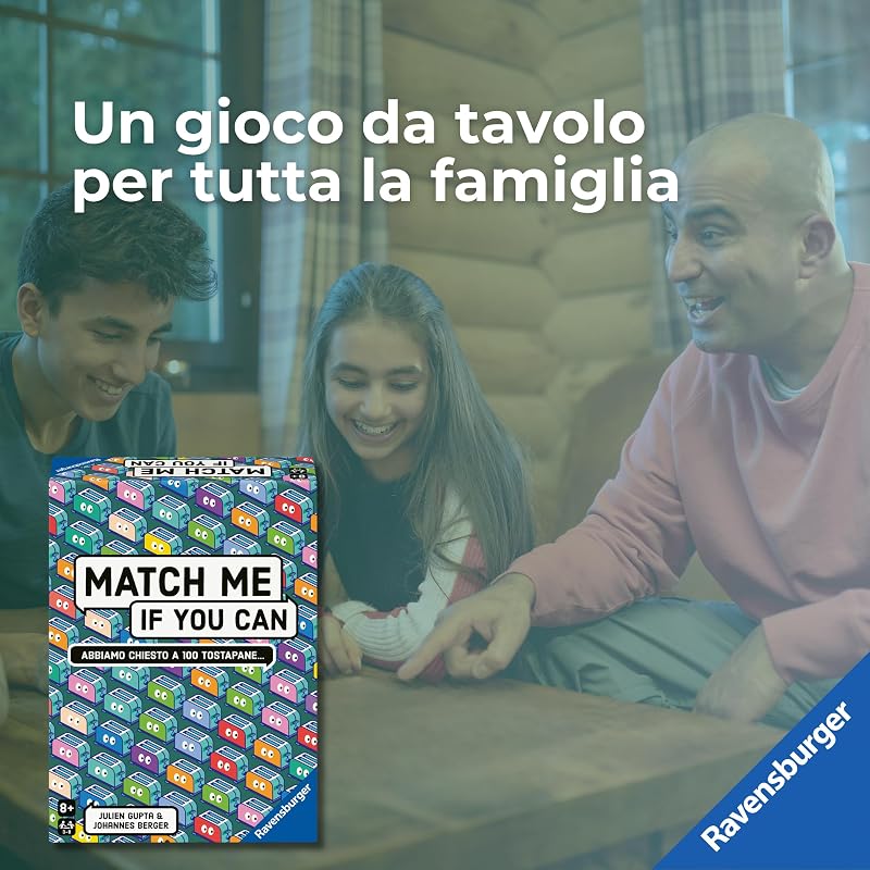 - Match me if you can, Gioco da tavolo +8 anni, 3-8 giocatori