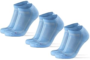 DANISH ENDURANCE Long Distance Running Low-Cut Socks for Men & Women – Cushioned, Moisture Wicking, Arch Support – 3 & 5 Pack