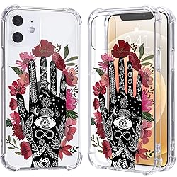 LuGeKe Hamsa Hand Print Case for iPhone 12/12
