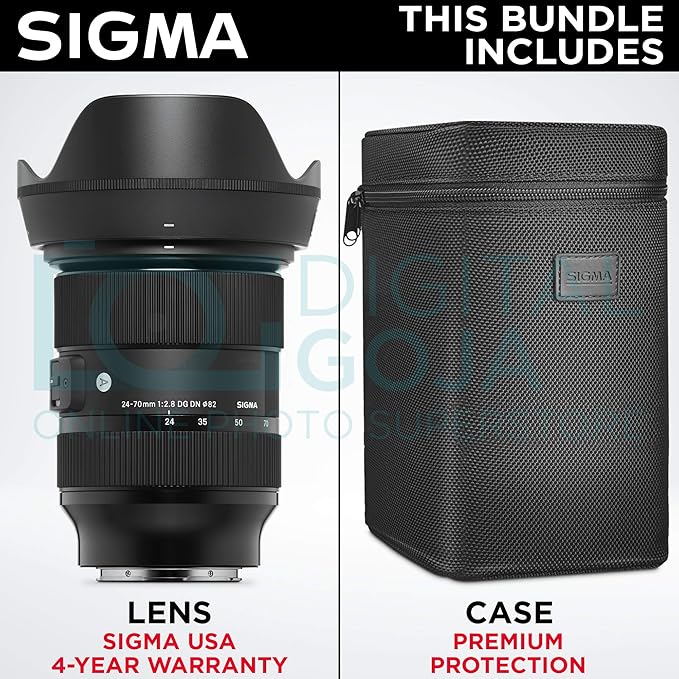 Amazon Com Sigma 24 70mm F 2 8 Dg Dn Art Lens For Sony E Mount With Altura Photo Advanced Photo And Travel Bundle Camera Photo