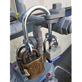 Gate Keeper GM P6006 Multi User Shared Access Locking System | 2, 3, or 4 Padlock Capacity Hasp for Gates and Doors, Weather Resistant Zinc Plated Carbon Steel, Industrial Grade Security