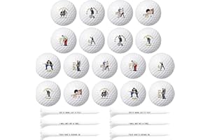 CYjorkbgg Funny Golf Balls and Tees Gift Set for Men Novelty Golf Balls for Dad Boyfriend Coworkers Unique Professional Practice Ball for Golf Lover Perfect Father’s Day Christmas Birthday Gift