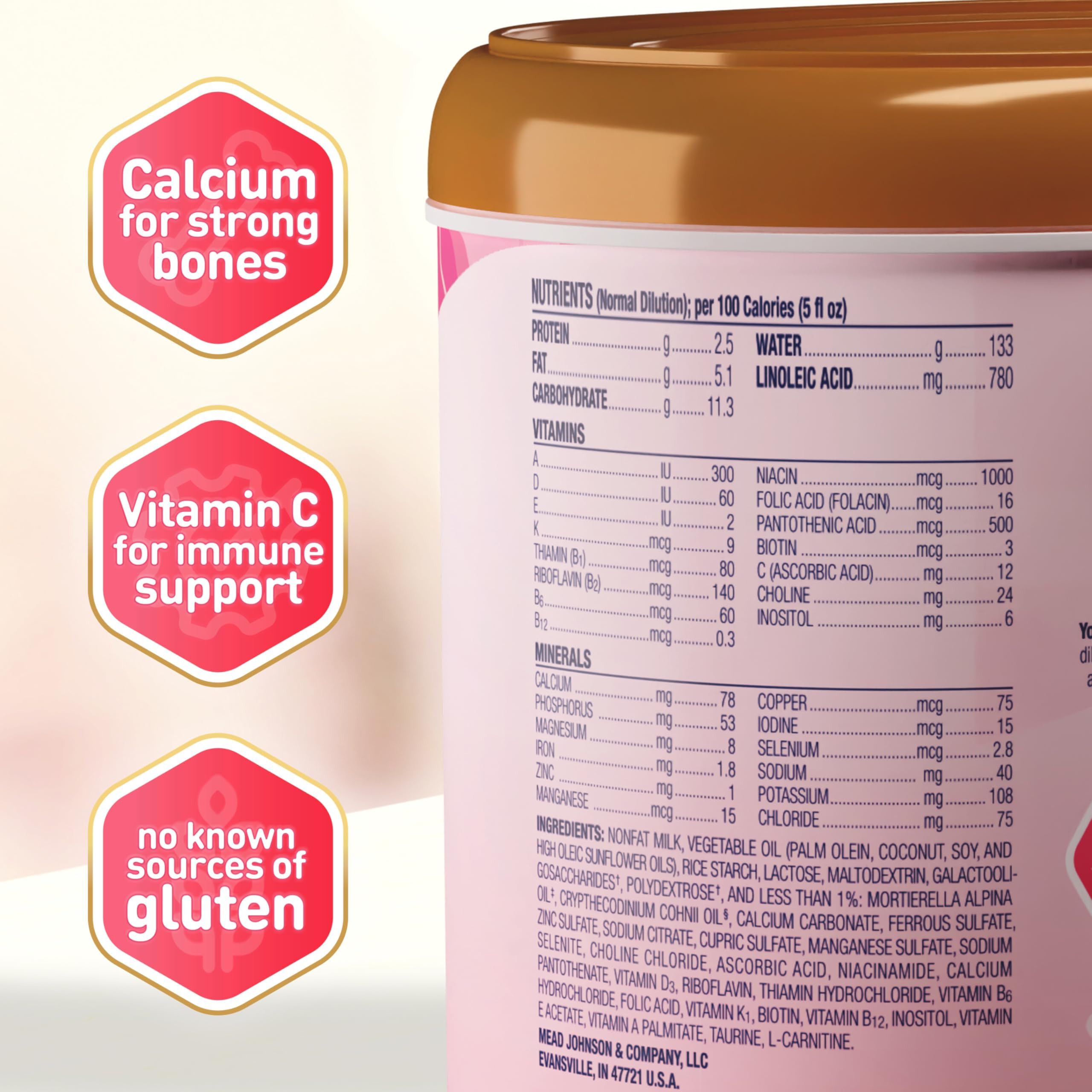 Enfamil A.R. Baby Formula, Added Rice Starch Formula to Reduce Reflux & Spit-Up, DHA for Brain Development, Probiotics to Support Digestive & Immune Health, Baby Milk, 19.5 Oz