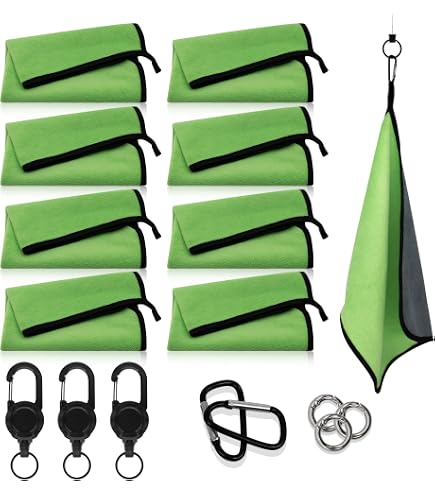 Bait Towel 3 Pack Sand Fishing Towels with Clip, Plush Microfiber nap Fabric, 16x16, The Original Bait Towel Value 3 Pack (Beach Sand) : Sports & Outdoors