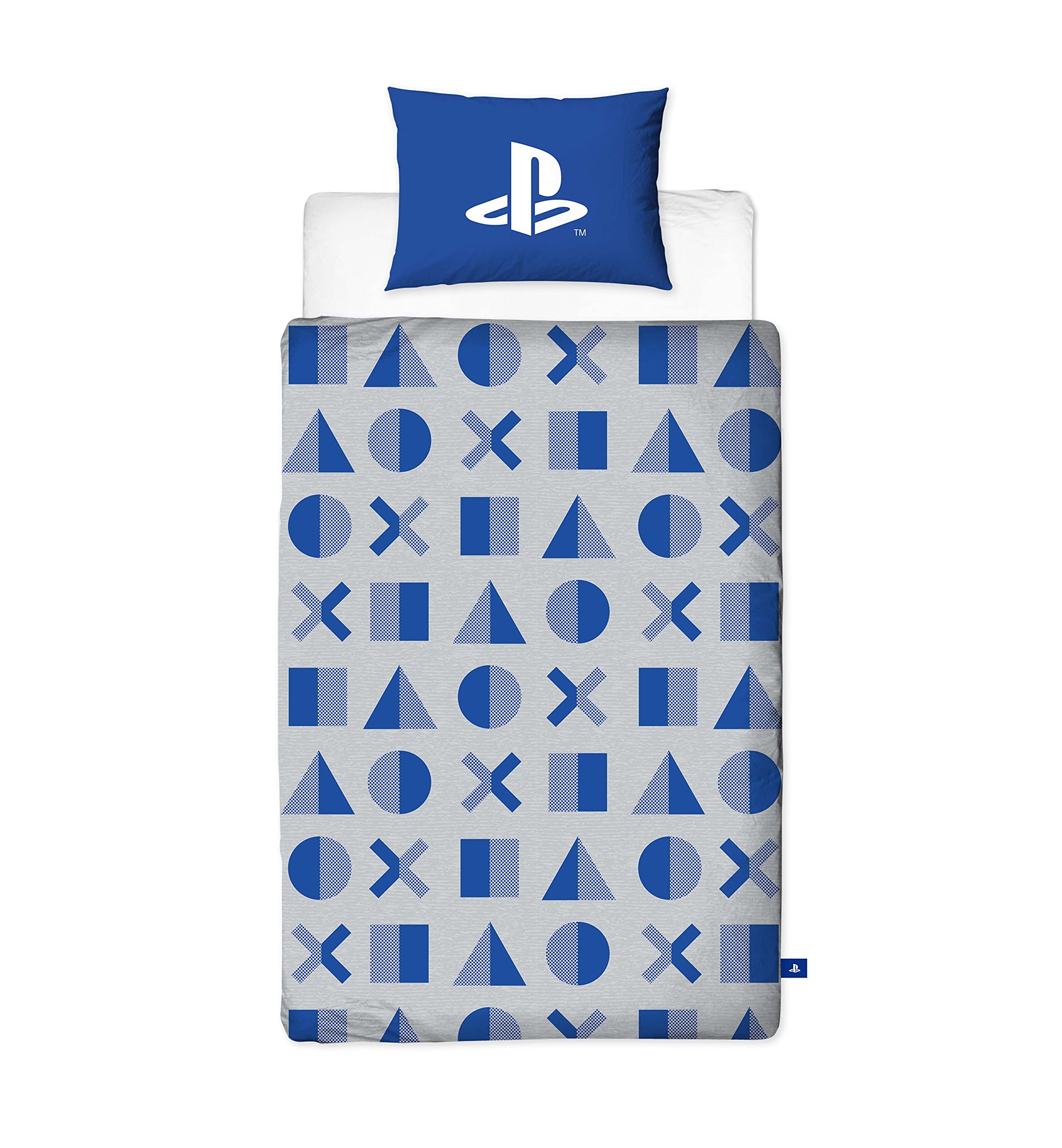 PlayStation Official Duvet Cover Layer Design | Reversible 2 Sided Bedding Duvet Cover, Pillow Case Included (Single)