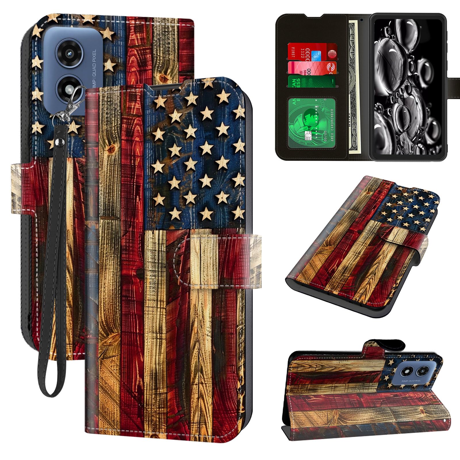 ACWDMKH for Motorola Moto G-Play-2024 Case Wallet