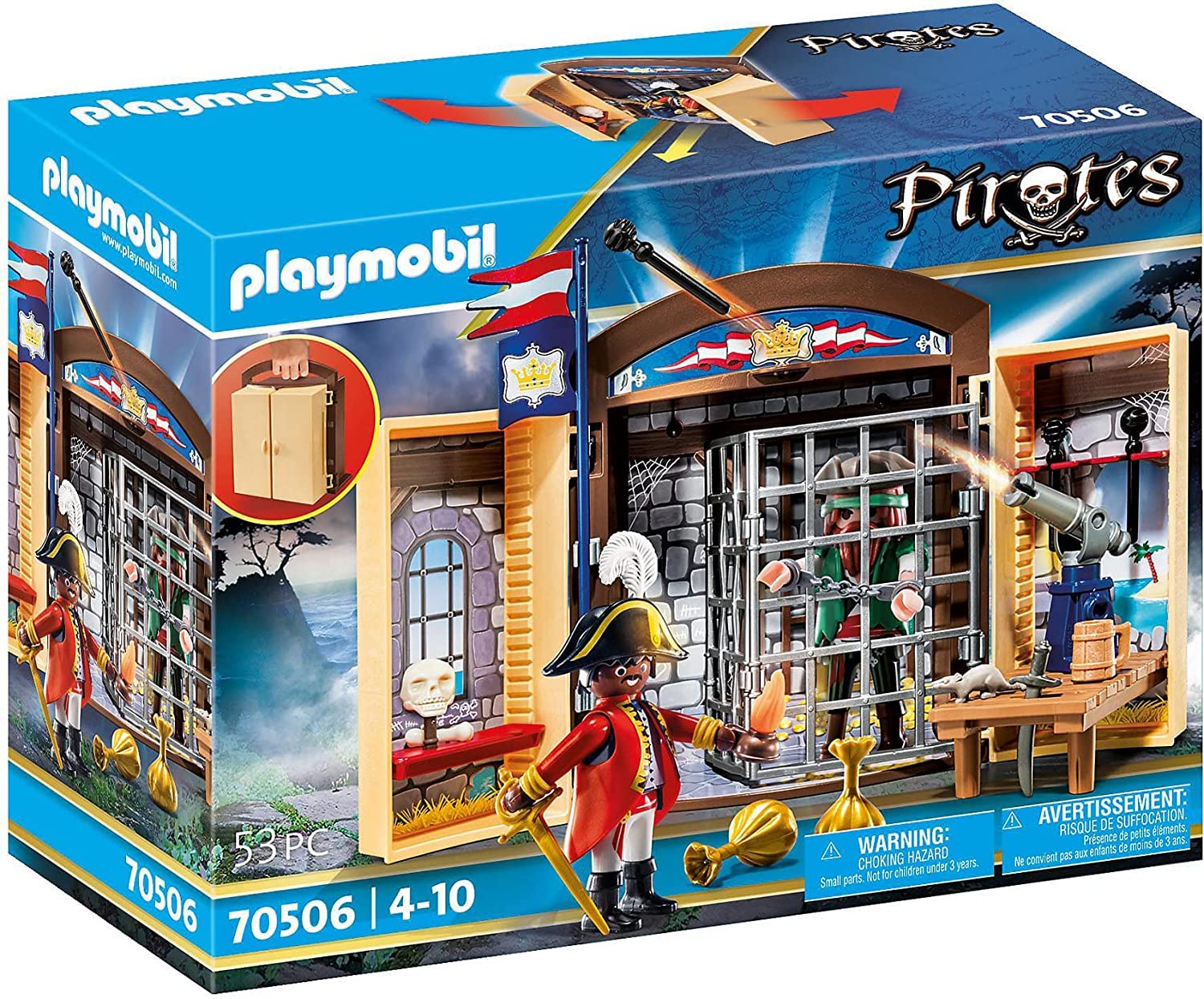 Playmobil 70506 Pirate Play Box, Fun Imaginative Role-Play, PlaySets Suitable for Children Ages 4+ — image 1