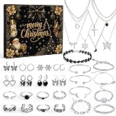 Jewelry Advent Calendar 2026 for Women, Christmas Countdown 24 Days Gift | Christmas Arrival Calendar Gifts, Fashion Bracelet Necklace Ring Earrings Xmas Arrival Gift for Adults Best Friend
