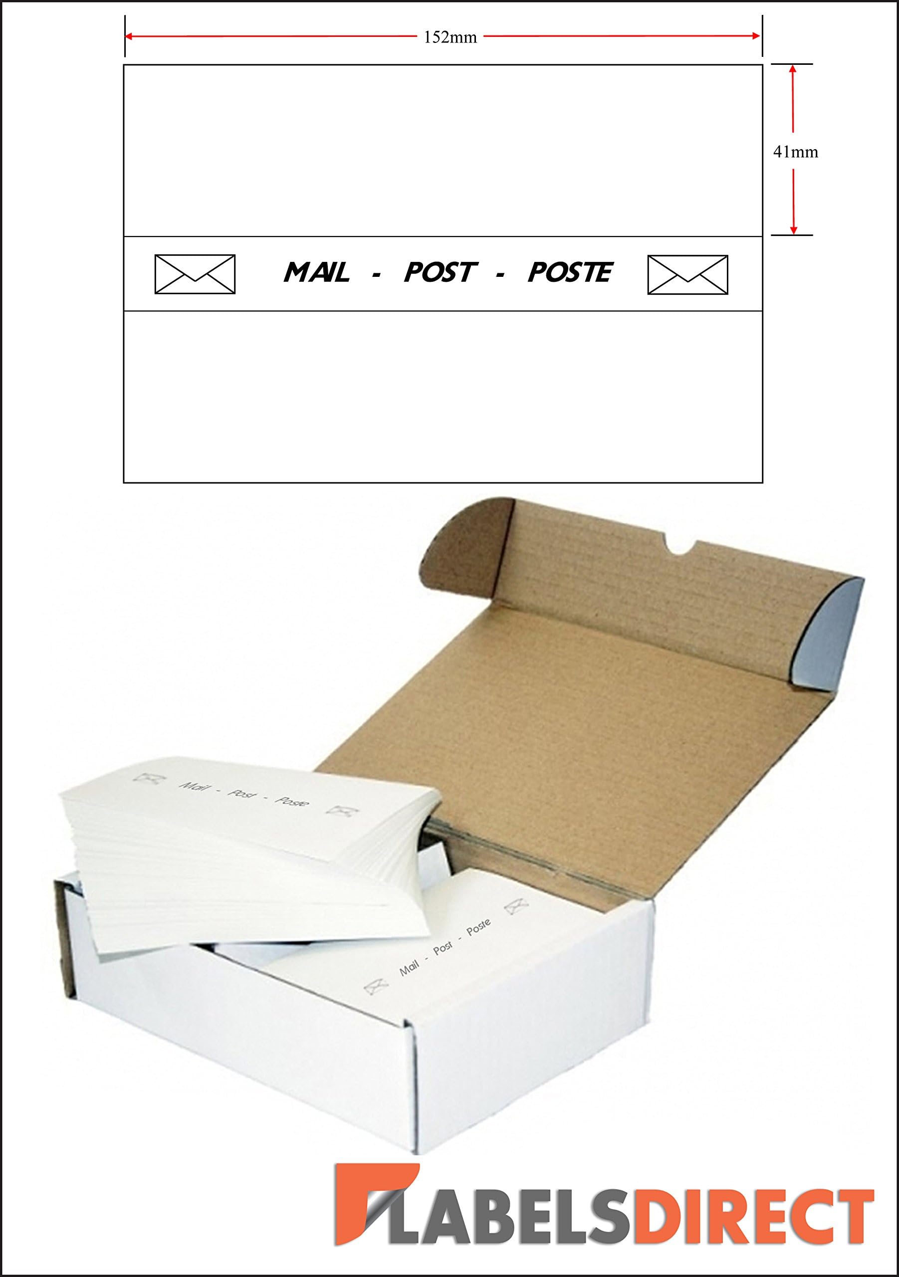 Premium Quality Franking Labels Pitney Bowes 100% Compatible Double Franking Labels (1000 Per Box)