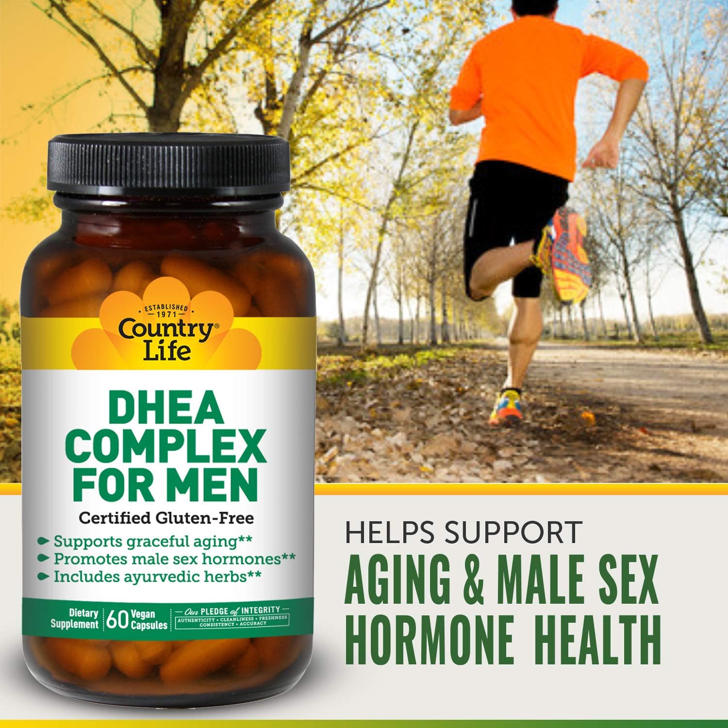 Country Life One A Day Multivitamins for Men, 60 Vegan Capsules