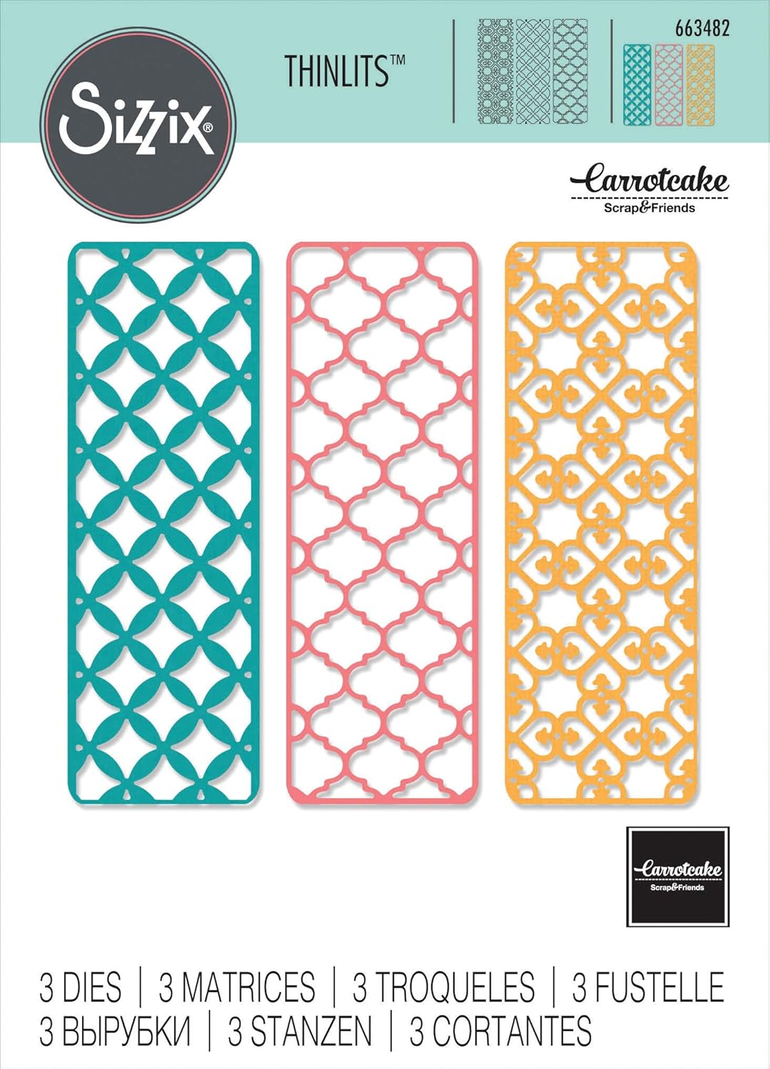 Thinlits Die Set 3PK Creative Backgrounds, Multi-colour - Image 4