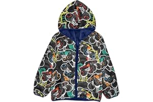 Aflyko Boys Fleece Coat Blue Zip-Up Hoodie Girls Outerwear Kids Hooded Jacket 3-10T