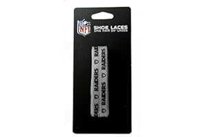 UPI MARKETING, INC. NFL Oakland Raiders Silver 54-Inch LaceUps Shoe Laces