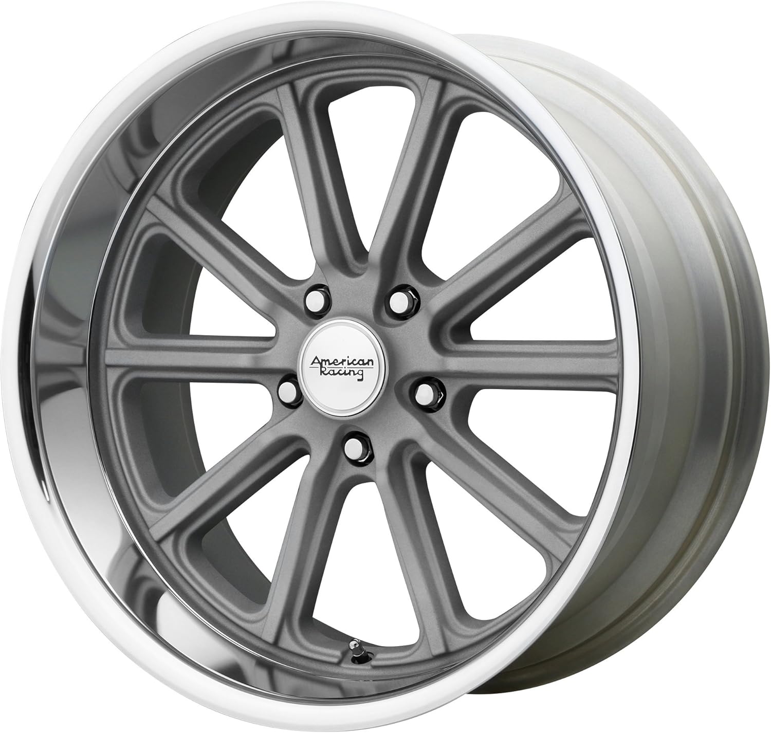 Amazon Com American Racing Vn507 18x8 5x115 15mm Vintage Silver Wheel Rim 18 Inch Automotive