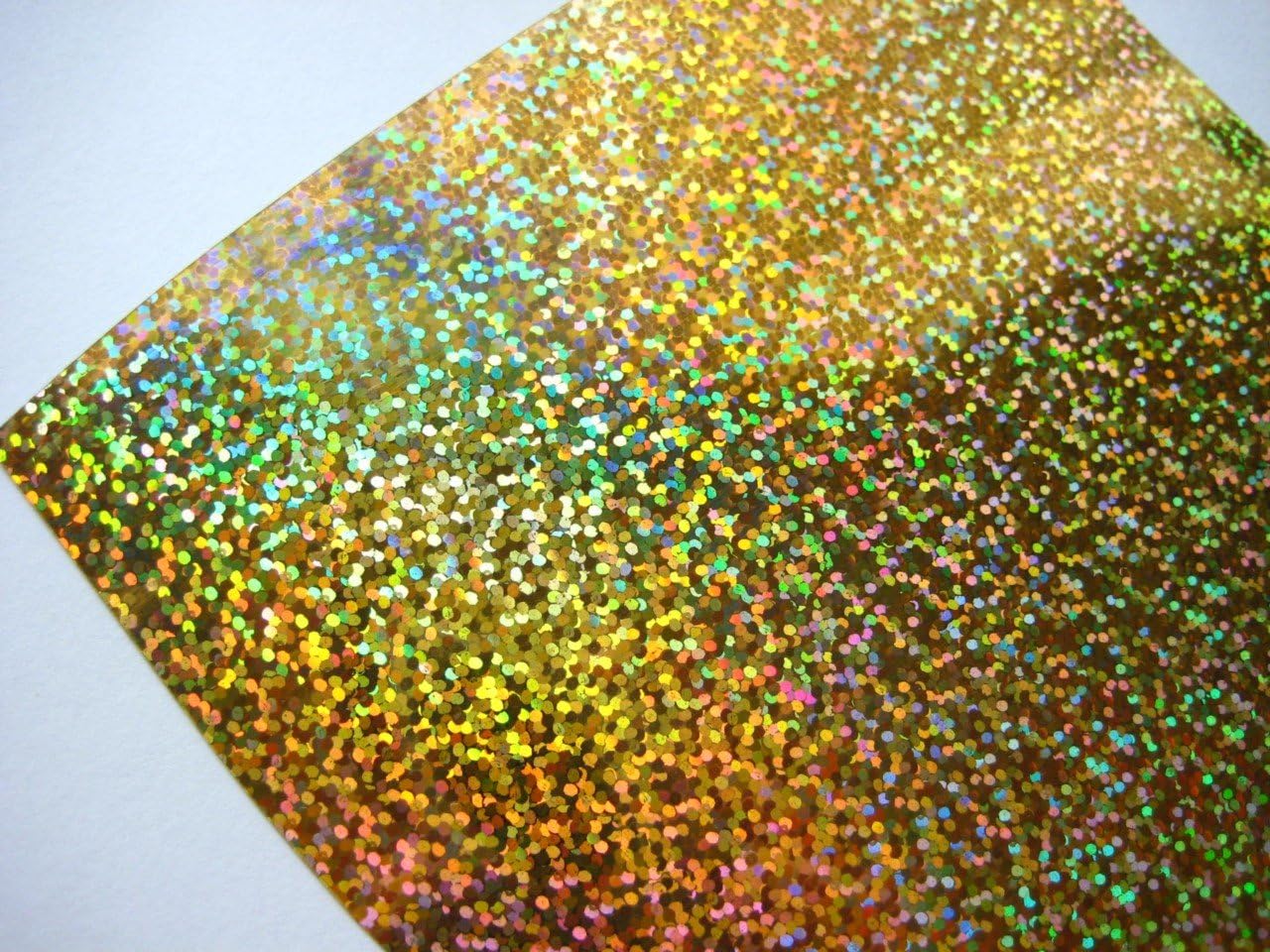 Gold 22x24cm Iron on Holographic Sequins Hotfix Paper Transfer Vinyl Diecut Good Crafted DIY Ideas