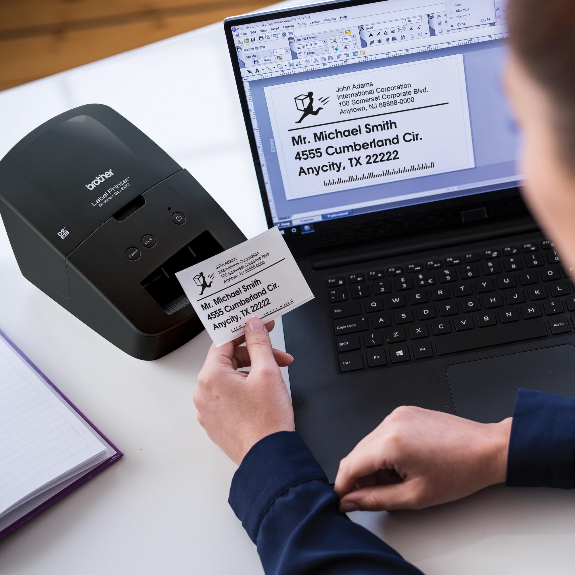 Brother QL-600 Desktop Monochrome Label Printer, up to 2.4