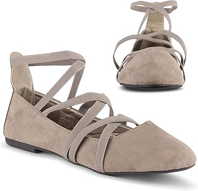 elastic ballet flats