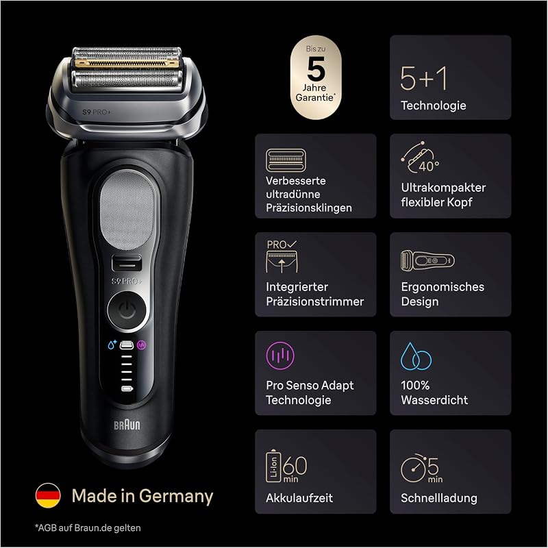 Rasierer Herren Elektrisch Series 9 PRO+, 9625S, Graphit — Foto 8 von 8