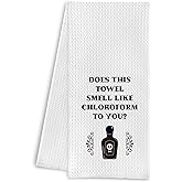 Qpenm Funny Kitchen Dish Towels - Funny Bathroom Hand Towel Decor, Gothic Bathroom Towel, Witchy Tea Towel 16 X 24 Inches