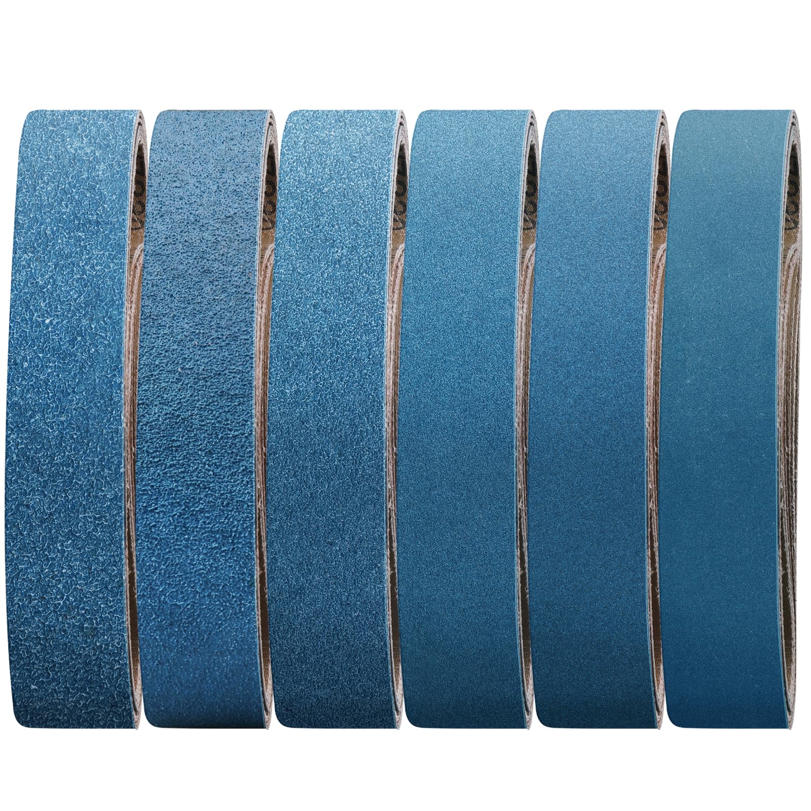 Photo 1 of 10-Piece 2 x 27 Inch 40-400 Grit Zirconia Sanding Belts, Heavy Duty Long-Lasting Sanding Bands for Belt Sander, Rust Paint Removal, Wood Metal Grinding and Finishing