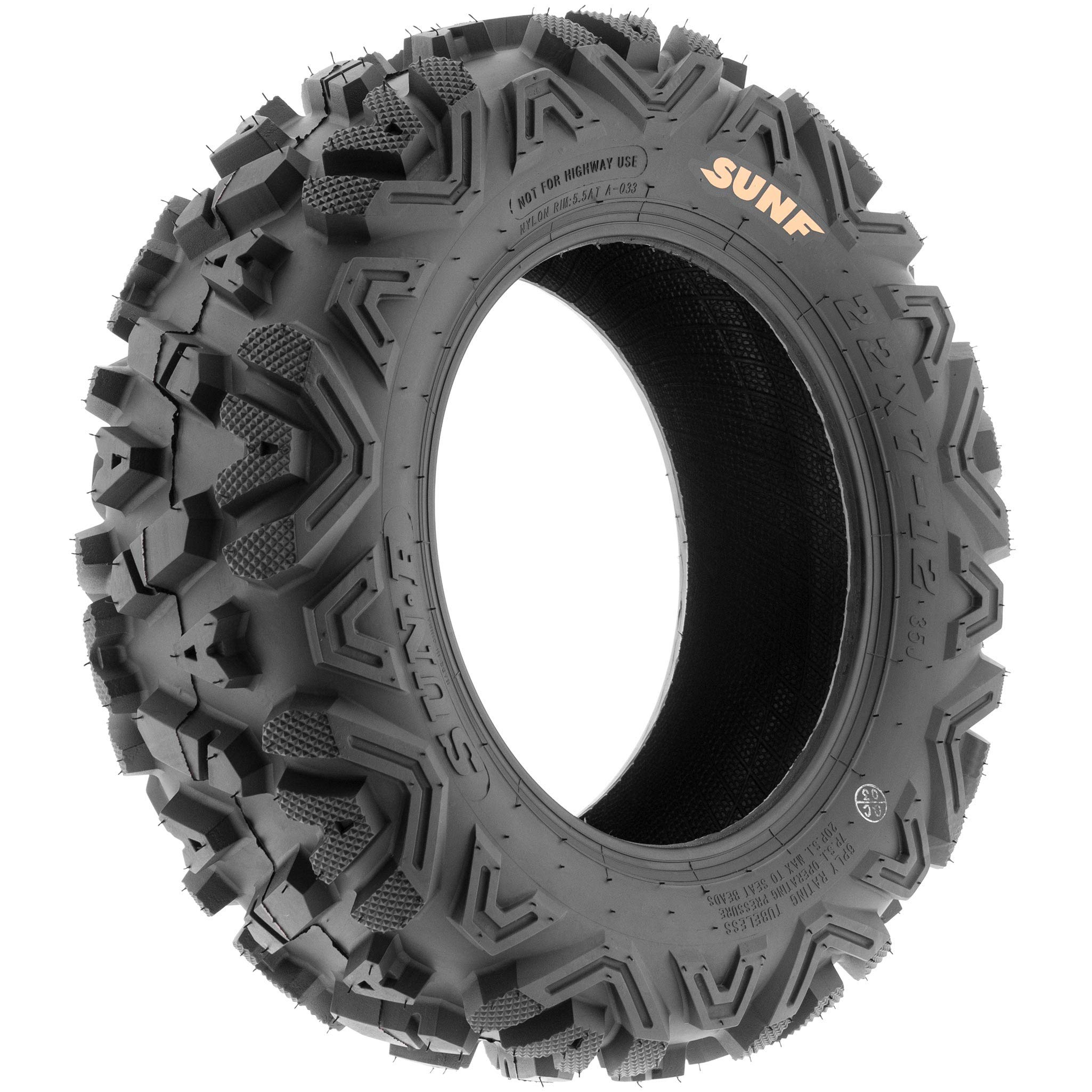 SunF 25x812 25x1110 ATV UTV Tires 6 PR Tubeless A033 POWER I [Bundle